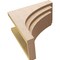 Ekena Millwork 12"W x 24"D x 24"H Classic Rockford Rough Cedar Woodgrain TimberThane Corbel, Primed Tan CORUR12X24X24ROCRCPR - alternate 5